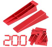 Satisby 200PCS Tile Leveling Wedges,L86*W22 mm Reinforced Reusable,Tiles Leveler Wedges Only,for Wall and Floor