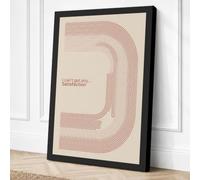 Satisfaction Minimalist Canvas Wall Art Print 24x16 Inch (61 x 41 cm)