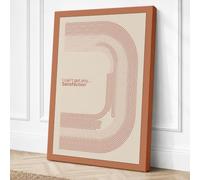 Satisfaction Minimalist Canvas Wall Art Print 24x16 Inch (61 x 41 cm)