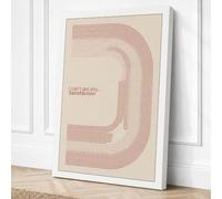 Satisfaction Minimalist Canvas Wall Art Print 24x16 Inch (61 x 41 cm)