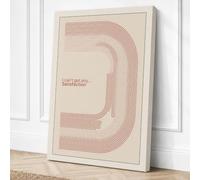 Satisfaction Minimalist Canvas Wall Art Print 30x20 Inch (76 x 51 cm)