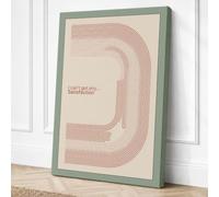 Satisfaction Minimalist Canvas Wall Art Print 36x24 Inch (91 x 61 cm)