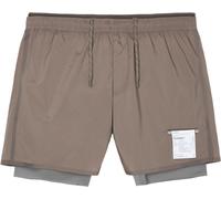 Satisfy - Men's running shorts - TechSilk 8" Shorts Falcon for Men - Size M - Brown Brown