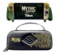 Satisfye Inc - ZenGrip Ronin Mythic Slim Bundle, Accessories Compatible with Nintendo Switch & OLED - The Bundle includes: Mythic Ronin ZenGrip and Mythic ZenCase Slim (GOLD/GREEN)