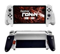 Satisfye ZenGrip Ronin White Dockable Switch Grip - Comfortable & Ergonomic, Joy Con & Switch Control