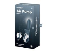 Satisfyer Air Pump Booty 2 Dark Grey Sex Toy Anal Vibrator Plug Rechargeable
