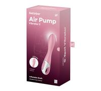 Satisfyer Air Pump Vibrator 2 Light Red Sex Toy G-Spot Vibrator Vibrating Dildo