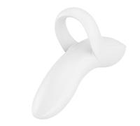 Satisfyer Bold Lover Finger Vibrator | Body-Safe Silicone | Versatile Vibrating Massager for Women Pleasure | USB Rechargeable | Adult Sex Toy | Colour: White