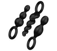 Satisfyer Booty Call - anal plug set (black, 3-piece)
