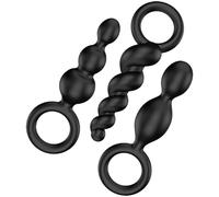 Satisfyer Booty Call Black Small Butt Plug Set
