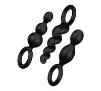 Satisfyer Booty Call Set Of 3 Black Anal Plugs