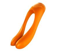 Satisfyer Candy Cane Finger Vibrator | Finger-Length Vibrator with Powerful Motor | 12 Vibration Programs | Waterproof, Body-Friendly Silicone | Perfect for Beginners