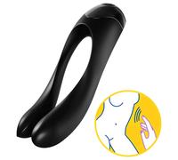 Satisfyer Candy Cane - Rechargeable, Waterproof Dual Vibrator (Black)