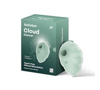 Satisfyer Cloud Dancer Air Pulse Vibrator | Colour Mint | Waterproof (IPX7) | Sex Toy with Clitoral Stimulation | 2 separately controllable Motors | 11 Pressure Wave Patterns & 12 Vibration Programmes