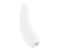 Suction Vibrator Satisfyer Curvy 2+ Air Pulse Stimulator + Vibration - White