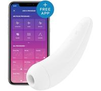 Satisfyer Curvy 2+ App Controlled Rechargeable Clitoral Stimulator White