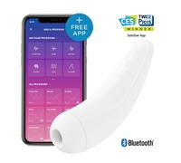 Satisfyer Curvy 2+ White Sex Toy Clitoral Vibrator Rechargeable Waterproof