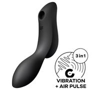 SATISFYER CURVY TRINITY 2 - BLACK - Ladies G-Spot Vibrator