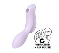 Satisfyer Clitoral Stimulator Curvy Trinity 2, Air-Pulse & Vibrations, USB Rechargeable, IPX7