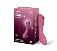 Satisfyer Curvy Trinity 3 Clitoral Stimulator | Air-Pulse and Vibrations | Ergonomic Rounded Body | USB Rechargeable | IPX7 Waterproof