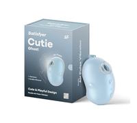 Satisfyer Cutie Ghost | 9 cm | Air Pulse Technology | Vibration | Clitoris Stimulation | Rechargeable | Waterproof (IPX7), Skin-Friendly Silicone, Colour:Light Blue