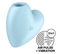 Satisfyer Cutie Heart Blue Air-Pulse Clitoral Stimulator, Poids 0.255 Kg, Color Violet