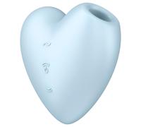 Satisfyer Cutie Heart - Rechargeable Air-Pulse Clitoral Vibrator (Blue)