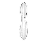Satisfyer Dazzling Crystal 2 Glass Dildo | 20 cm Sex Toy with Grooves & Nubs | G-Spot | Temperature Play | Borosilicate | Crystal Clear & Slippery