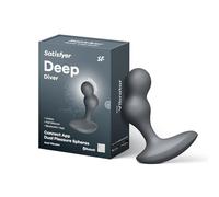 Satisfyer Deep Diver Butt Plug | Prostate Massager App Vibrator | IPX7 | App-controlled vibrating butt plug | medical-grade silicone prostate massager | waterproof IPX7 anal sex toy, men & women
