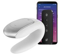 Satisfyer Double Fun App Controlled Couples Vibrator White