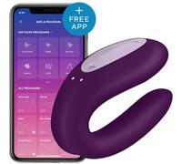 Satisfyer Double Joy App Controlled Rechargeable Vibrator Violet