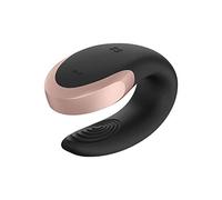 Satisfyer Double Love Luxury Couple Vibrator | Bluetooth-Controlled Multi-Motor Vibrator | Wireless Remote Control | Rechargeable | App Compatible