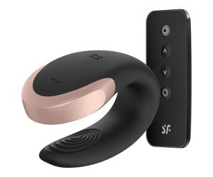 Satisfyer Double Love - Smart Radio-Controlled Couples Vibrator (Black)