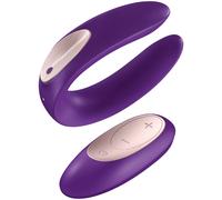 Satisfyer Double Plus Couples Remote Control Vibrator Purple