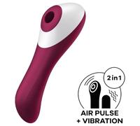 Satisfyer Dual Crush 2-in-1 clitoral suction stimulator + G-spot vibrator (red)