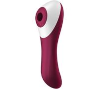 Satisfyer Dual Crush G Spot Vibrator & Clitoral Stimulator Burgundy
