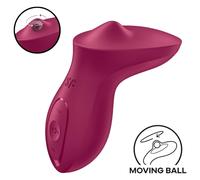 Satisfyer Exciterrr - rotating beaded clitoral vibrator (red)