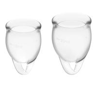 Satisfyer Feel Confident Menstruation Cup Set Clear (2 Piece)