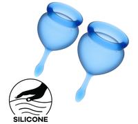Satisfyer Feel Good Menstrual Cup Set Blue (2 Piece)