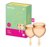 Satisfyer 'Feel Good' Menstrual Cup Set Blue | 2 Sizes 15ml & 20ml | Eco-Friendly, Reusable | Comfortable, Leak-Free Protection