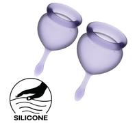 Satisfyer Feel Good Menstrual Cup Violet (2 Piece)