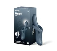 Satisfyer Heat Flex 4 | 23 cm | Rabbit Vibrator | Vibration and Rotation 2:1 | Heat Function | Rechargeable | Waterproof (IPX7) | Skin Friendly Silicone, Colour: Grey