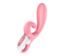 Satisfyer ‘Hug Me Connect App’, 21 cm, with app, 2 Motors, Flexible, Ergonomic Clitoral Stimulator, Colour:Pink