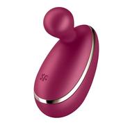 Satisfyer, Vibrator, Lay-on Vibrator, 'Spot On 1', 7.5 cm, Flexible Stimulation tip, Body-Friendly Silicone, Waterproof (IPX7), Colour:Bordeaux
