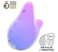 Satisfyer Mermaid Vibes Double Air Pulse Rechargeable Clitoral Vibrator Lilac-Pink
