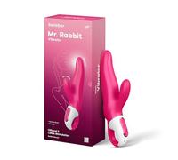 Satisfyer Mr. Rabbit Vibrator | Dual Stimulation G-Spot and Clitoral Vibrator with 12 Vibration Modes | Waterproof (IPX7) Dildo | Quiet Motor | Sex-Toy for Women