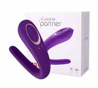 Satisfyer Partner Couples Vibrator Purple G Spot Clitoral Orgasm Ladies Sex Toy