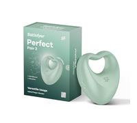 Satisfyer Perfect Pair 3 | 2-in-1 Vibrator & Cock Ring with Powerful Vibrations | Made of Medical Silicone | Waterproof (IPX7) & Stretchy | Sex Toy for Men and Women | Adult Toy