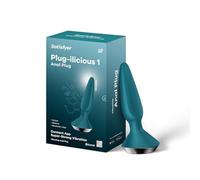 Satisfyer Plug-ilicious 1 Anal Vibrator | App Control & Waterproof (IPX7) Silicone | 2 Powerful Motors | Wellness Pleasure for Men & Women | Rechargeable Adult Sex Toy Buttplug | Unisex in Turquoise