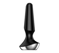 Satisfyer Plug-ilicious 2 Plug Vibrator | Waterproof (IPX7) | Silicone Butt-Plug in Black | Bluetooth & App Control | USB Rechargeable | 2 Powerful Motors | Adult Anal Sex Toy for Men & Women